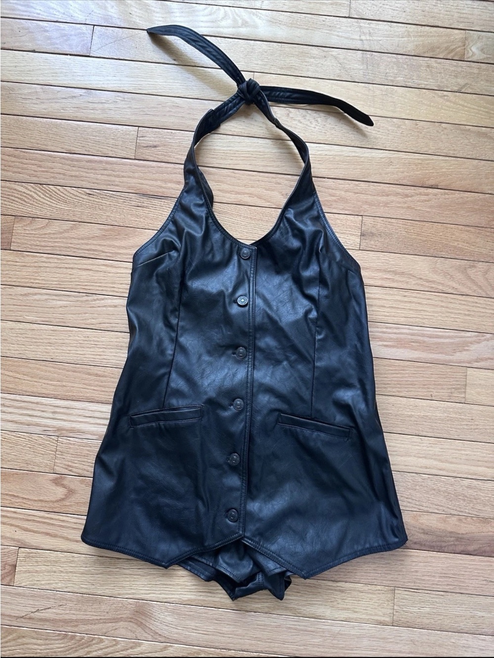 New Free People We The Free Counterculture Vegan One-Piece Black Size Small